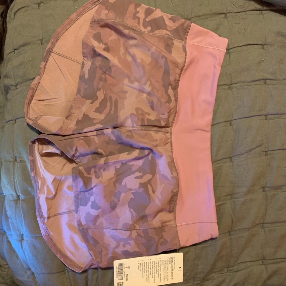 Lululemon hotty hot pink camo shorts